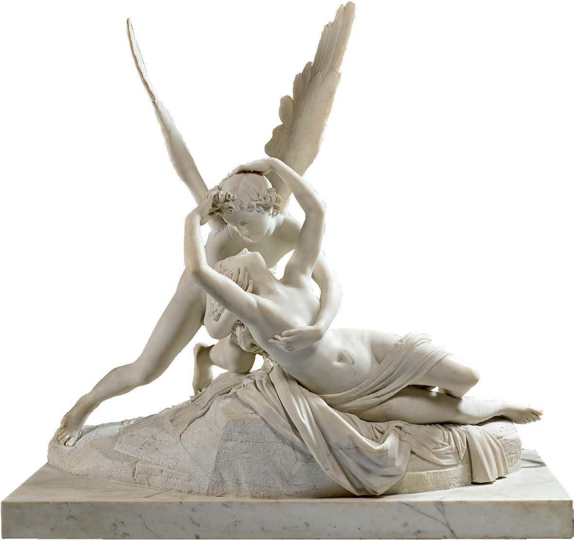 Amore e Psiche che si abbracciano